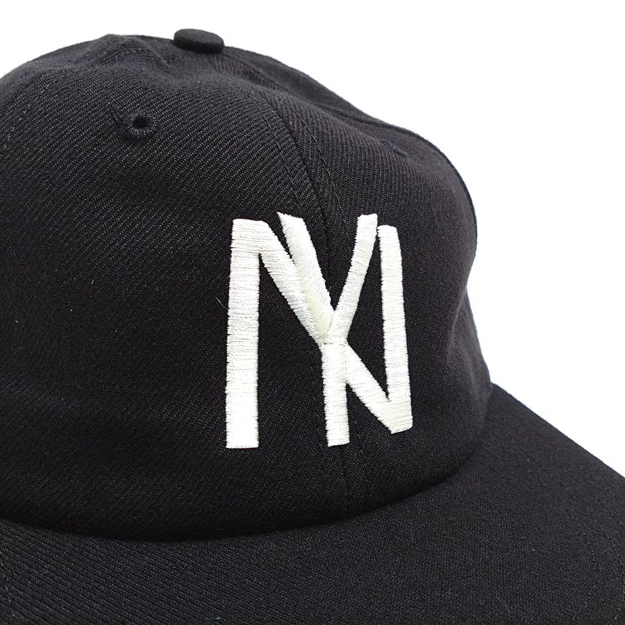 COOPERSTOWN BALL CAP / 1935 NEWYORK BLACK YANKEES / BLACK / WOOL SAGE / LEATHER STRAP / MADE IN USA