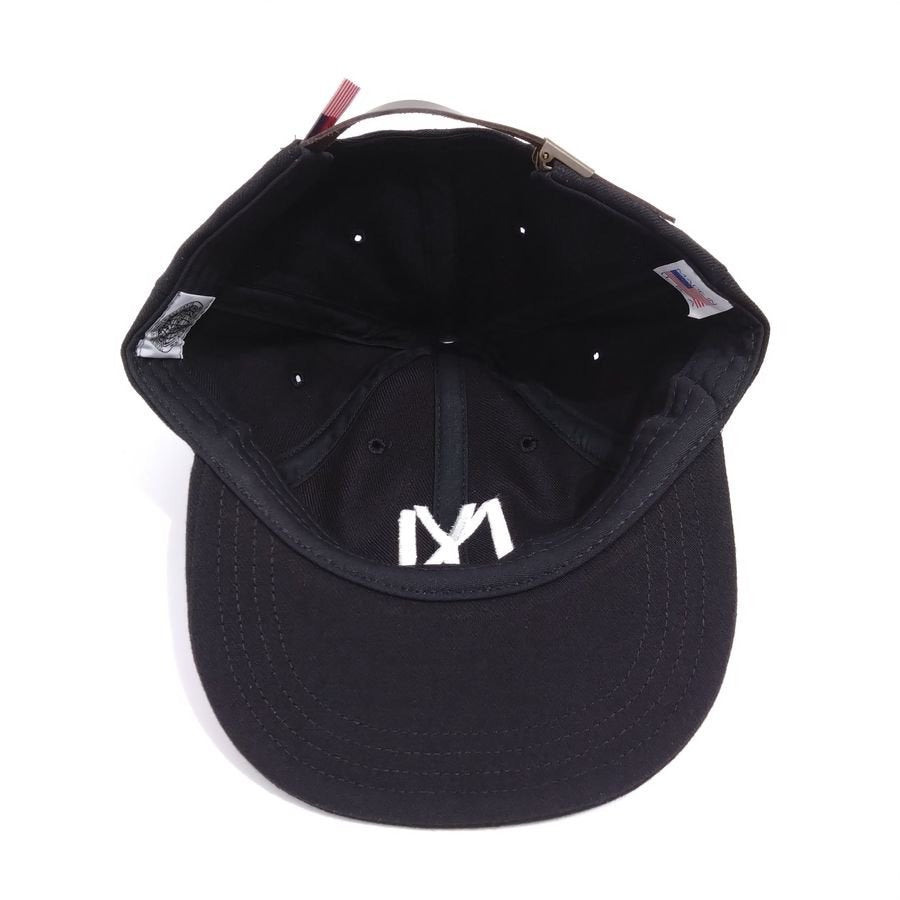 COOPERSTOWN BALL CAP / 1935 NEWYORK BLACK YANKEES / BLACK / WOOL SAGE / LEATHER STRAP / MADE IN USA