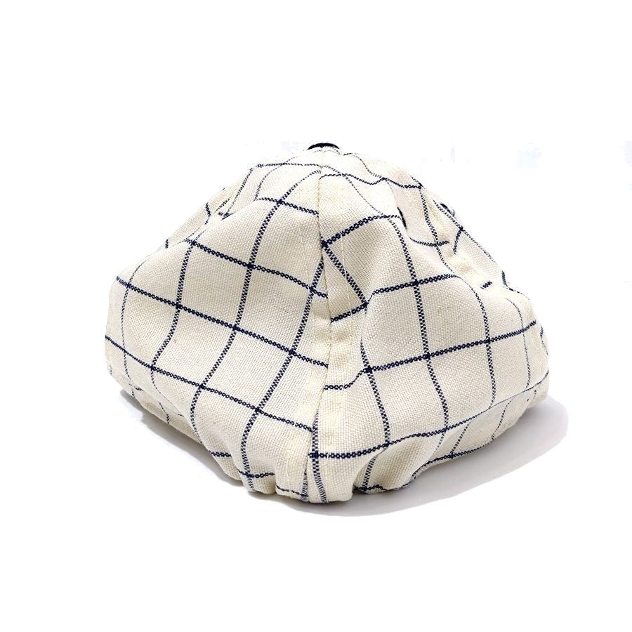 COOPERSTOWN BALL CAP / 1955 BROOKLYN DODGERS / CHECK / WOOL FLANNEL / ELASTIC / MADE IN USA