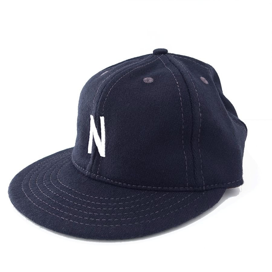 COOPERSTOWN BALL CAP / 1927 NEWARK BEARS / WOOL FLANNEL / NAVY / ELASTIC / MADE IN USA