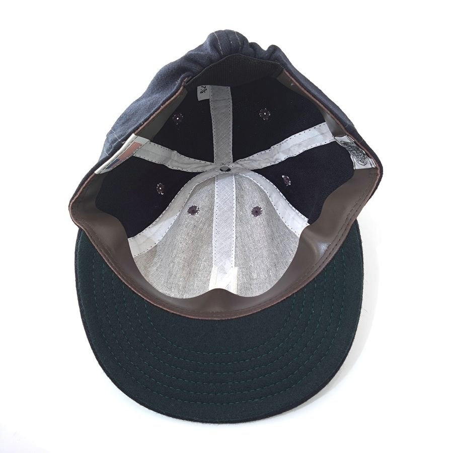 COOPERSTOWN BALL CAP / 1927 NEWARK BEARS / WOOL FLANNEL / NAVY / ELASTIC / MADE IN USA