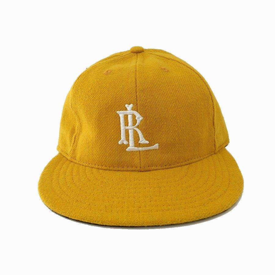 COOPERSTOWN BALL CAP / 1921 ARKANSAS TRAVELLERS / GOLD / WOOL FLANNEL / ELASTIC / MADE IN USA