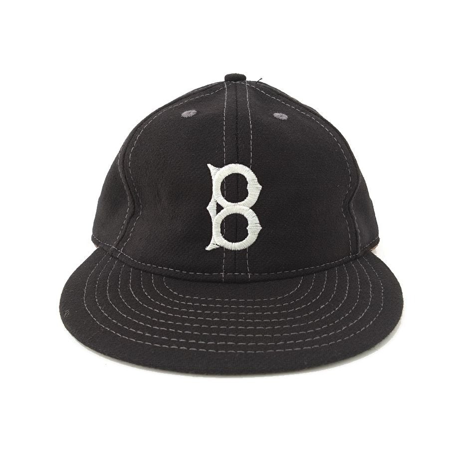 COOPERSTOWN BALL CAP / 1947 Baltimore Elite Giants / BLACK / WOOL FLANNEL / ELASTIC / MADE IN USA