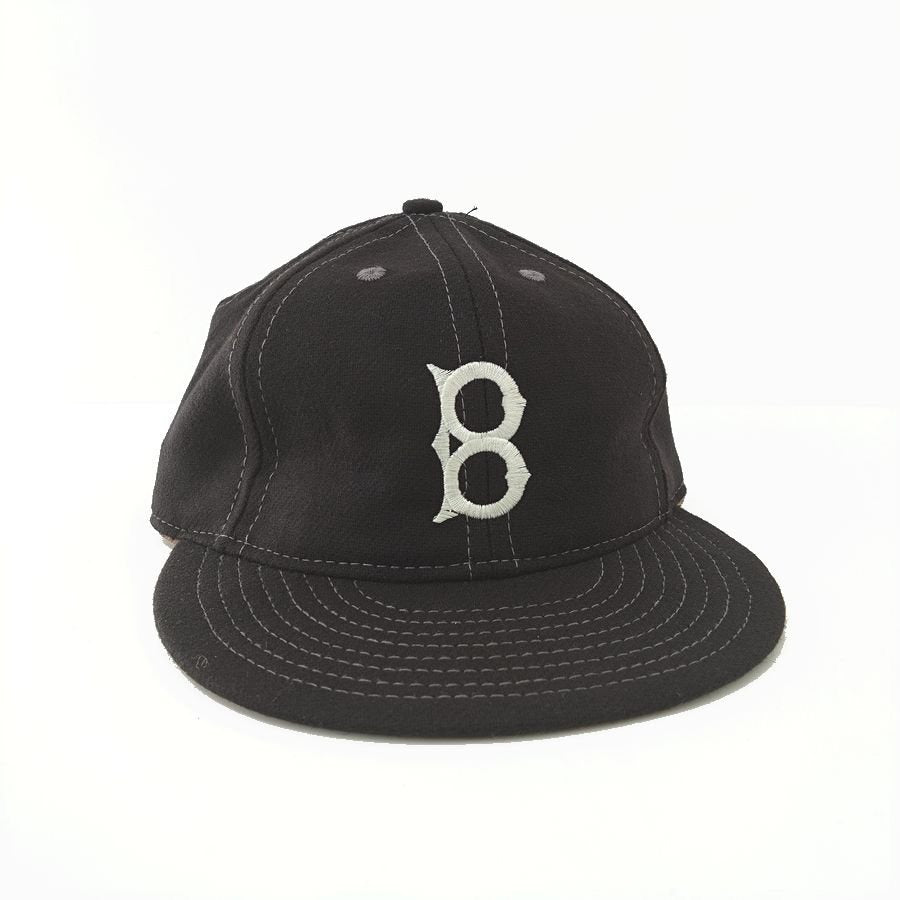 COOPERSTOWN BALL CAP / 1947 Baltimore Elite Giants / BLACK / WOOL FLANNEL / ELASTIC / MADE IN USA