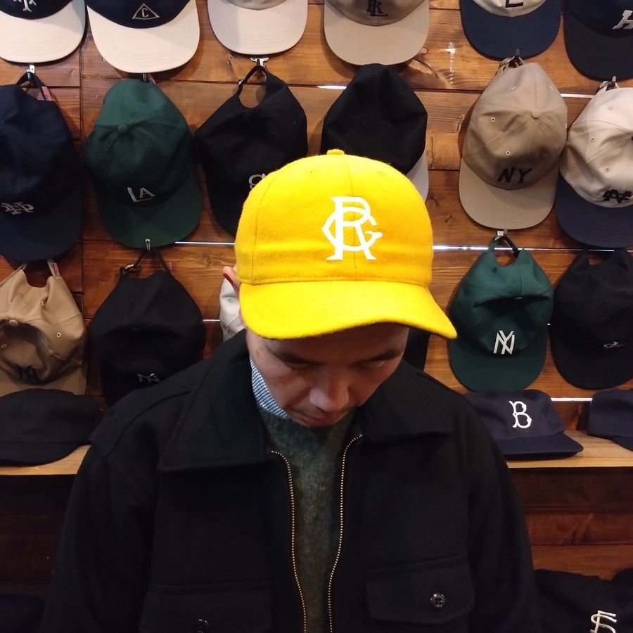 COOPERSTOWN BALL CAP / 1927 Brooklyn Royal Giants / 2COLOR / WOOL FLANNEL / ELASTIC / MADE IN USA