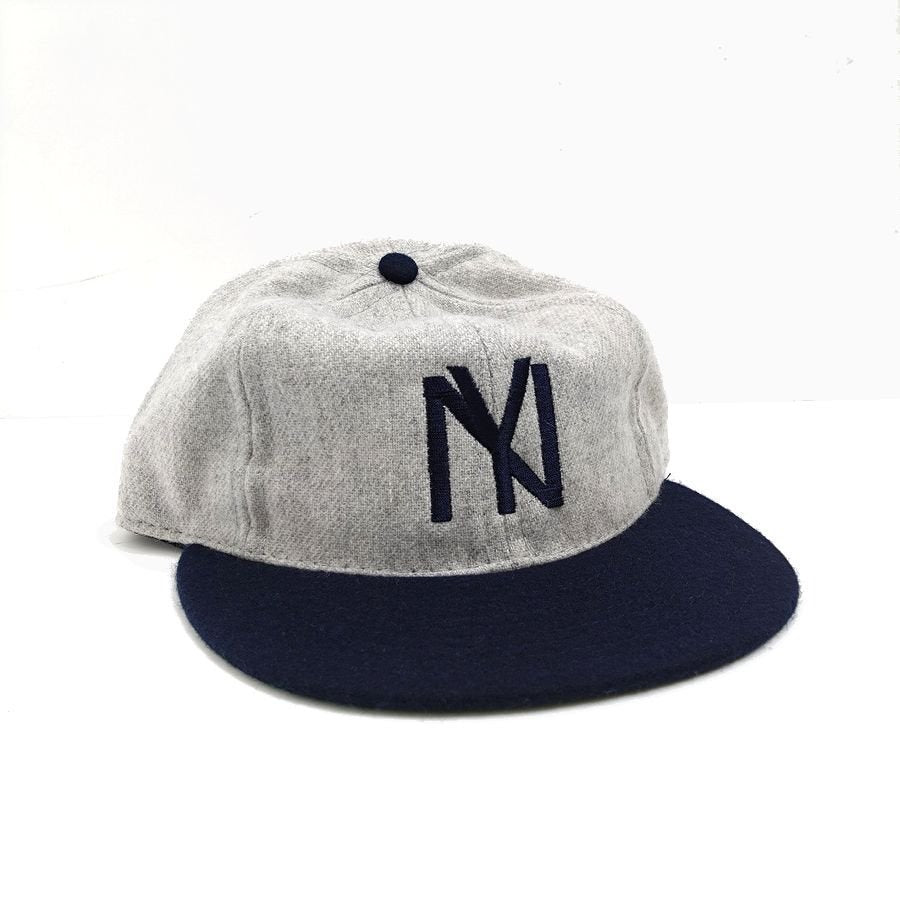COOPERSTOWN BALL CAP / 1935 NEWYORK BLACK YANKEES / 2TONE(GRAY×NAVY) / Wool Flannel / MADE IN USA