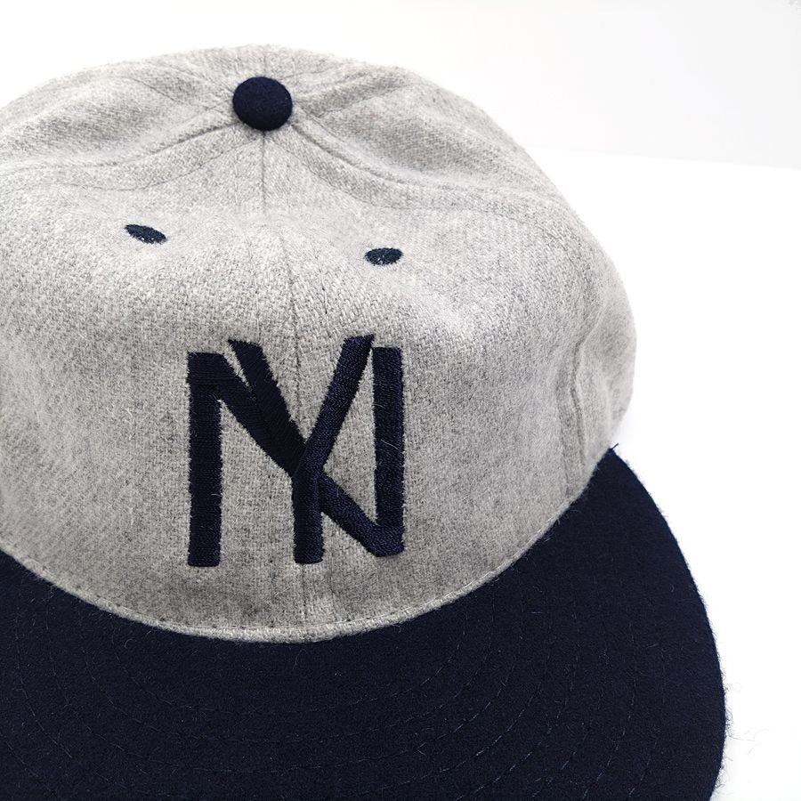 COOPERSTOWN BALL CAP / 1935 NEWYORK BLACK YANKEES / 2TONE(GRAY×NAVY) / Wool Flannel / MADE IN USA