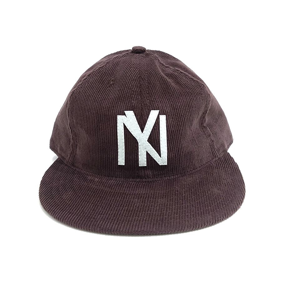 COOPERSTOWN BALL CAP / CORDUROY CAP / 1935 NEWYORK BLACK YANKEES / BROWN / SOFT VISOR / FELT / SPECIAL ORDER MODEL / MADE IN USA