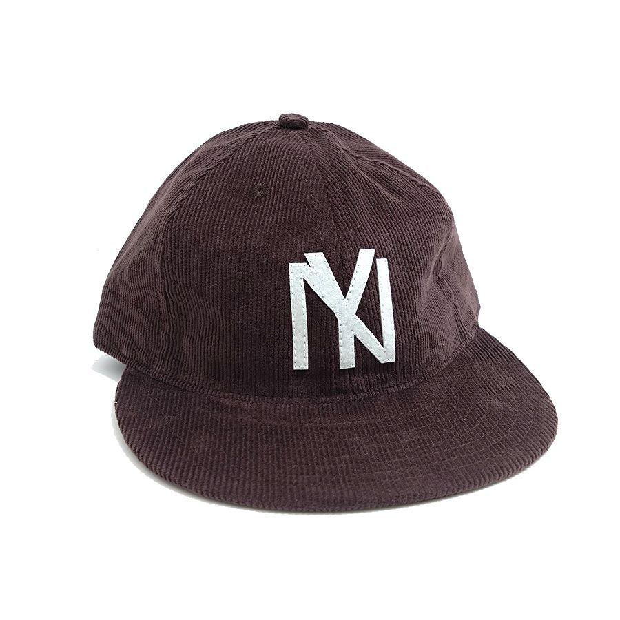 COOPERSTOWN BALL CAP / CORDUROY CAP / 1935 NEWYORK BLACK YANKEES / BROWN / SOFT VISOR / FELT / SPECIAL ORDER MODEL / MADE IN USA