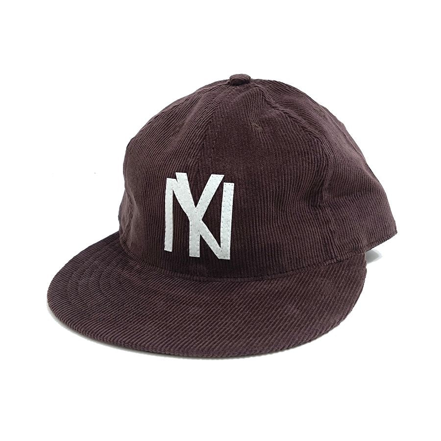 COOPERSTOWN BALL CAP / CORDUROY CAP / 1935 NEWYORK BLACK YANKEES / BROWN / SOFT VISOR / FELT / SPECIAL ORDER MODEL / MADE IN USA