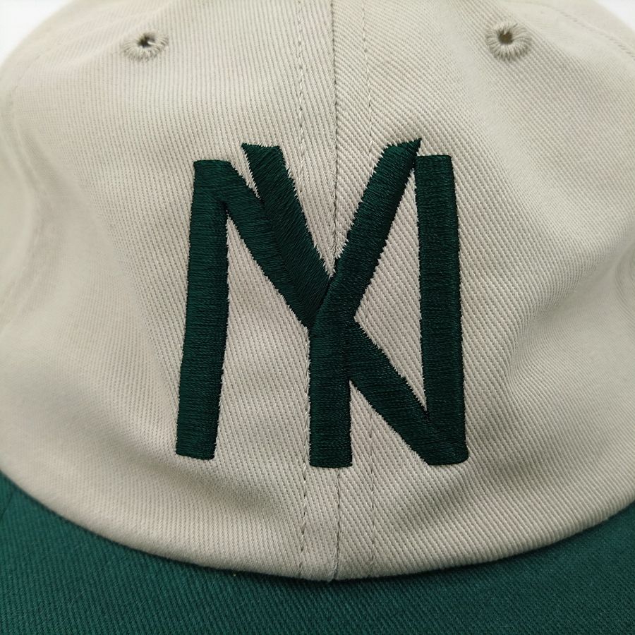 COOPERSTOWN BALL CAP / 1935 NEWYORK BLACK YANKEES / STONE × GREEN / SPECIAL ORDER COLOR / MADE IN USA