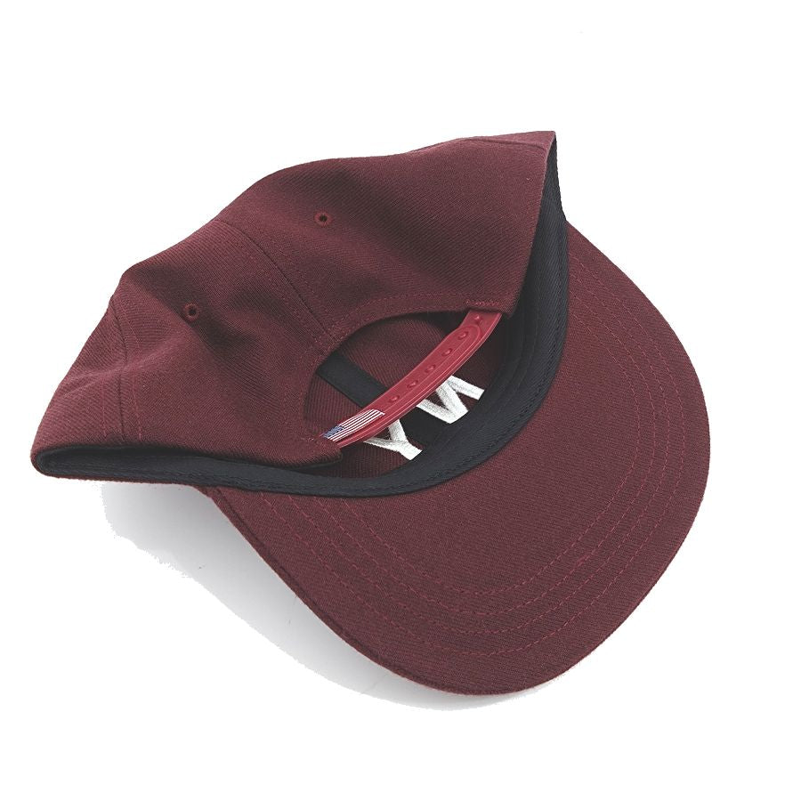 COOPERSTOWN BALL CAP / 1936 NEWYORK BLACK YANKEES / WOOLSAGE / SNAP / MAROON / MADE IN USA