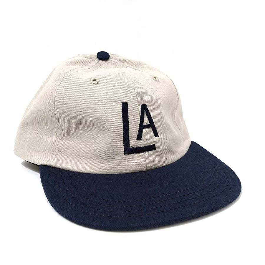 COOPERSTOWN BALL CAP / 1943 LOSANGELES ENGELES / STONE × NAVY / MADE IN USA