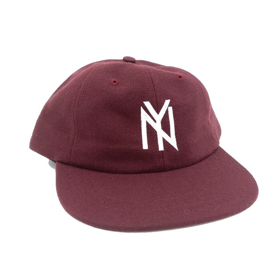 COOPERSTOWN BALL CAP / 1951 NEWYORK BLACK YANKEES / WOOLSAGE / SNAP / MAROON / MADE IN USA