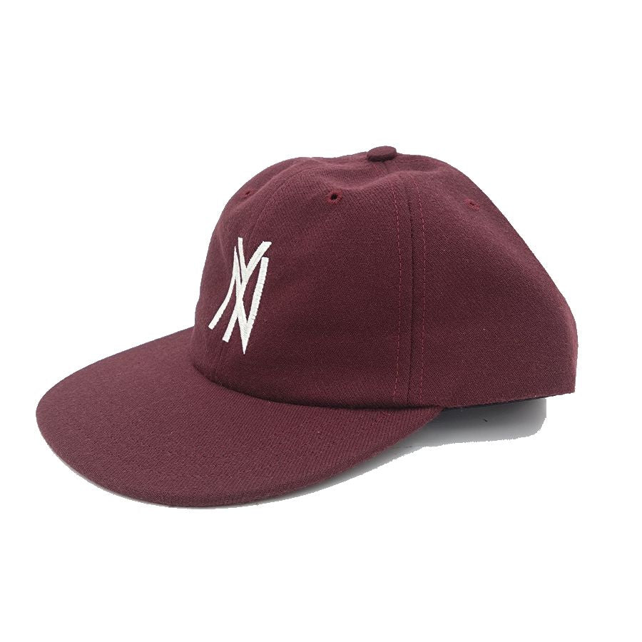 COOPERSTOWN BALL CAP / 1951 NEWYORK BLACK YANKEES / WOOLSAGE / SNAP / MAROON / MADE IN USA