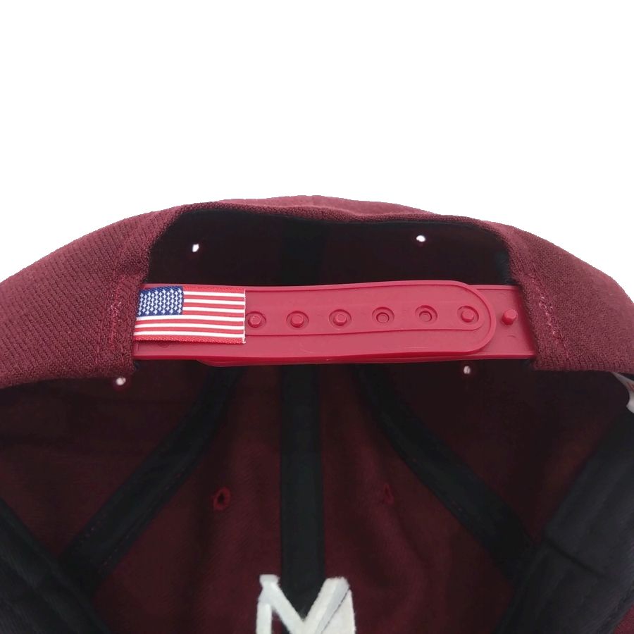 COOPERSTOWN BALL CAP / 1951 NEWYORK BLACK YANKEES / WOOLSAGE / SNAP / MAROON / MADE IN USA