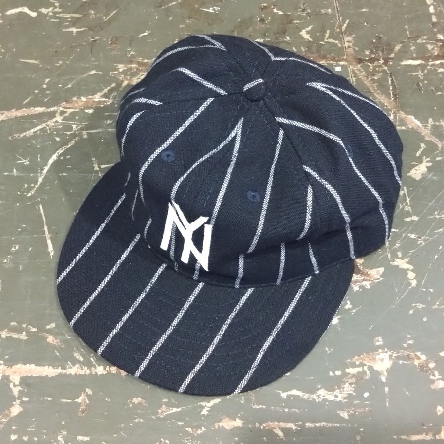 EBBETS FIELD FLANNELS / TEAM -1951 NEYYORK BLACK YANKEES / PINSTRIPE: Navy×Cream / Wool Flannels / MADE IN USA