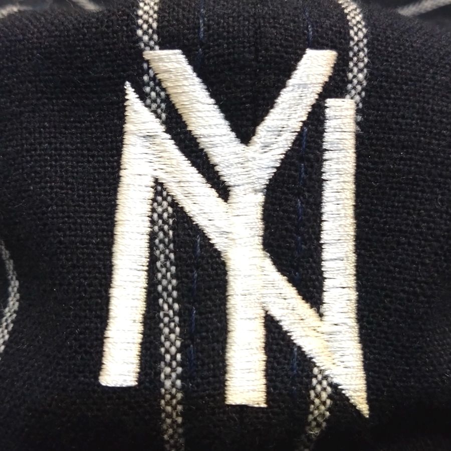 EBBETS FIELD FLANNELS / TEAM -1951 NEYYORK BLACK YANKEES / PINSTRIPE: Navy×Cream / Wool Flannels / MADE IN USA