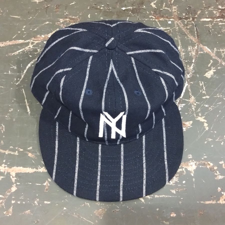 EBBETS FIELD FLANNELS / TEAM -1951 NEYYORK BLACK YANKEES / PINSTRIPE: Navy×Cream / Wool Flannels / MADE IN USA