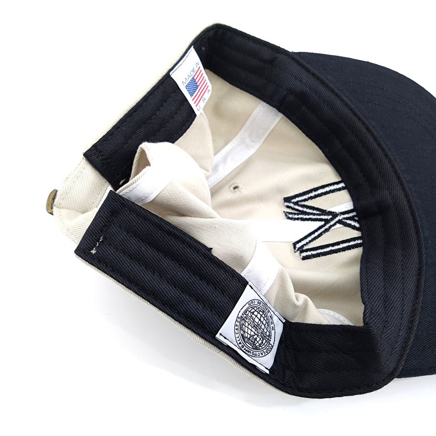 COOPERSTOWN BALL CAP / 1935 NEWYORK BLACK YANKEES / STONE × BLACK / SPECIAL ORDER COLOR / MADE IN USA