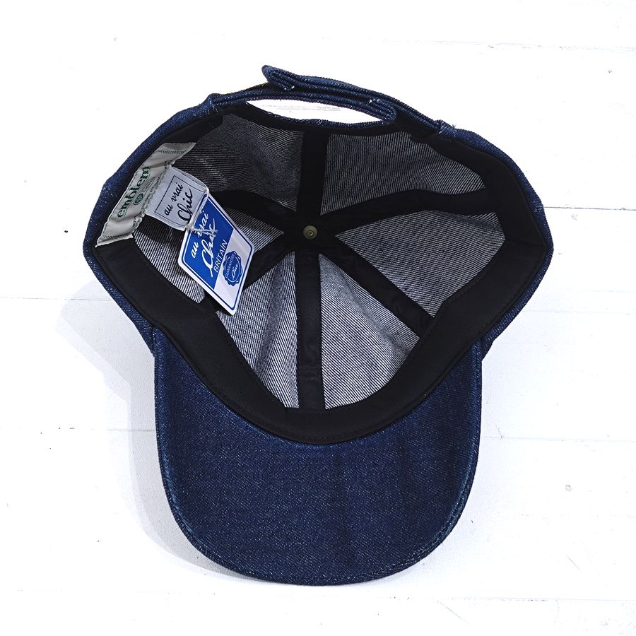Au Vrai Chic BRITAIN / FOLD BRIM CAP / 14 oz DENIM / MADE IN ENGLAND