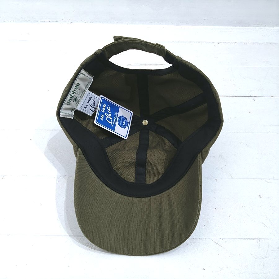 Au Vrai Chic BRITAIN / FOLD BRIM CAP / COTTON TWILL / KHAKI / MADE IN ENGLAND