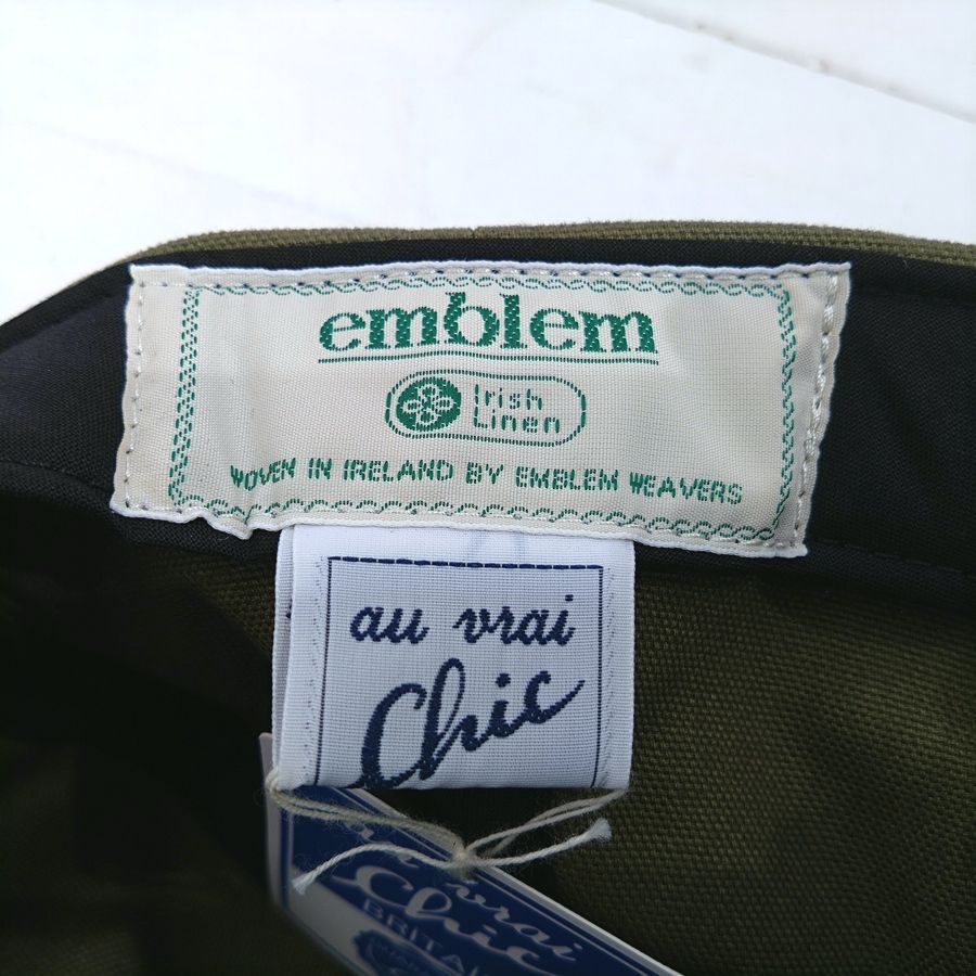 Au Vrai Chic BRITAIN / FOLD BRIM CAP / COTTON TWILL / KHAKI / MADE IN ENGLAND