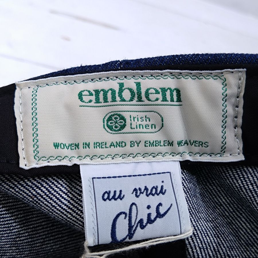 Au Vrai Chic BRITAIN / FOLD BRIM CAP / 14 oz DENIM / MADE IN ENGLAND