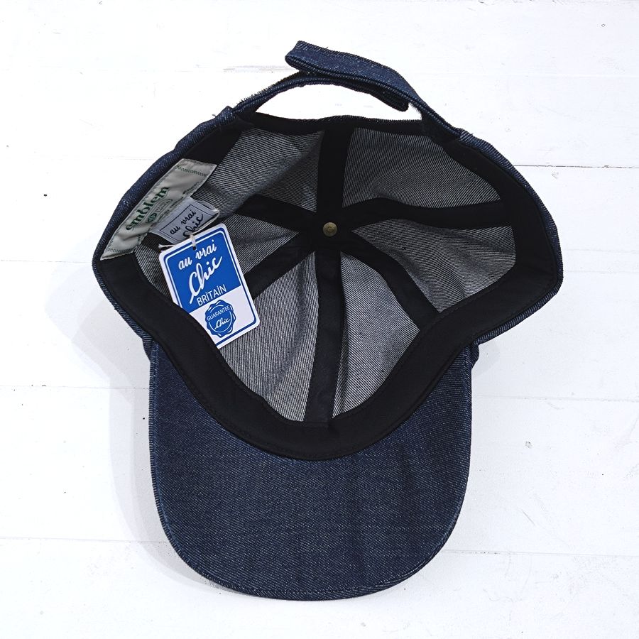 Au Vrai Chic BRITAIN / FOLD BRIM CAP / 8 oz DENIM / MADE IN ENGLAND