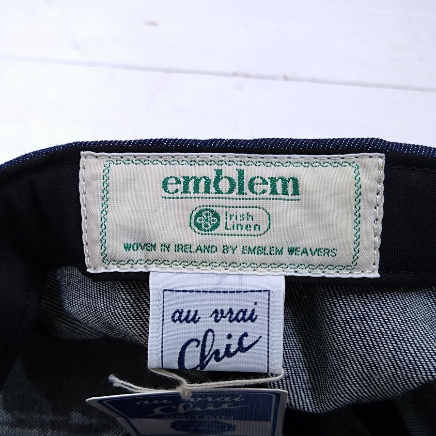 Au Vrai Chic BRITAIN / FOLD BRIM CAP / 8 oz DENIM / MADE IN ENGLAND