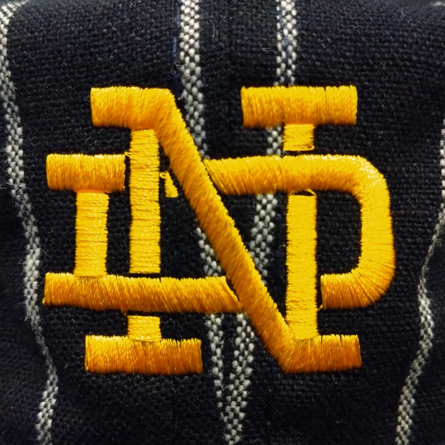 EBBETS FIELD FLANNELS / TEA - 1943 Notre Dame Univercity / PINSTRIPE: Navy×Cream / Wool Flannels / MADE IN USA