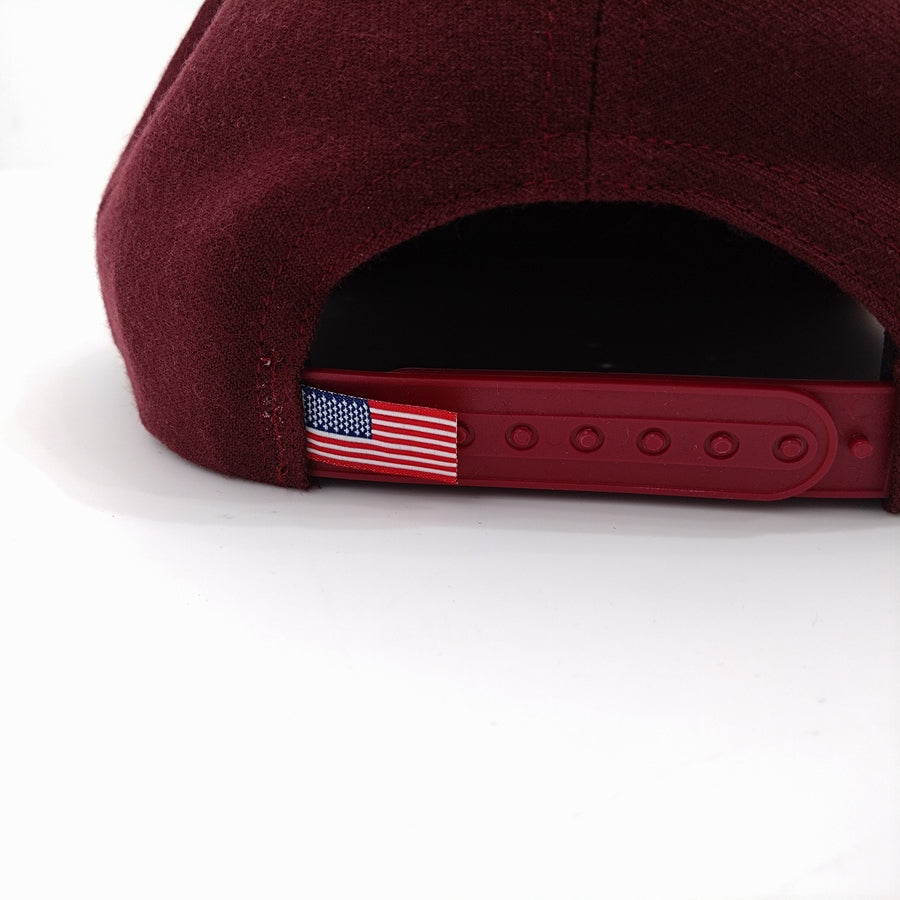 COOPERSTOWN BALL CAP / 1935 NEWYORK BLACK YANKEES / 30mm LOGO / WOOL SAGE / MAROON / MADE IN USA