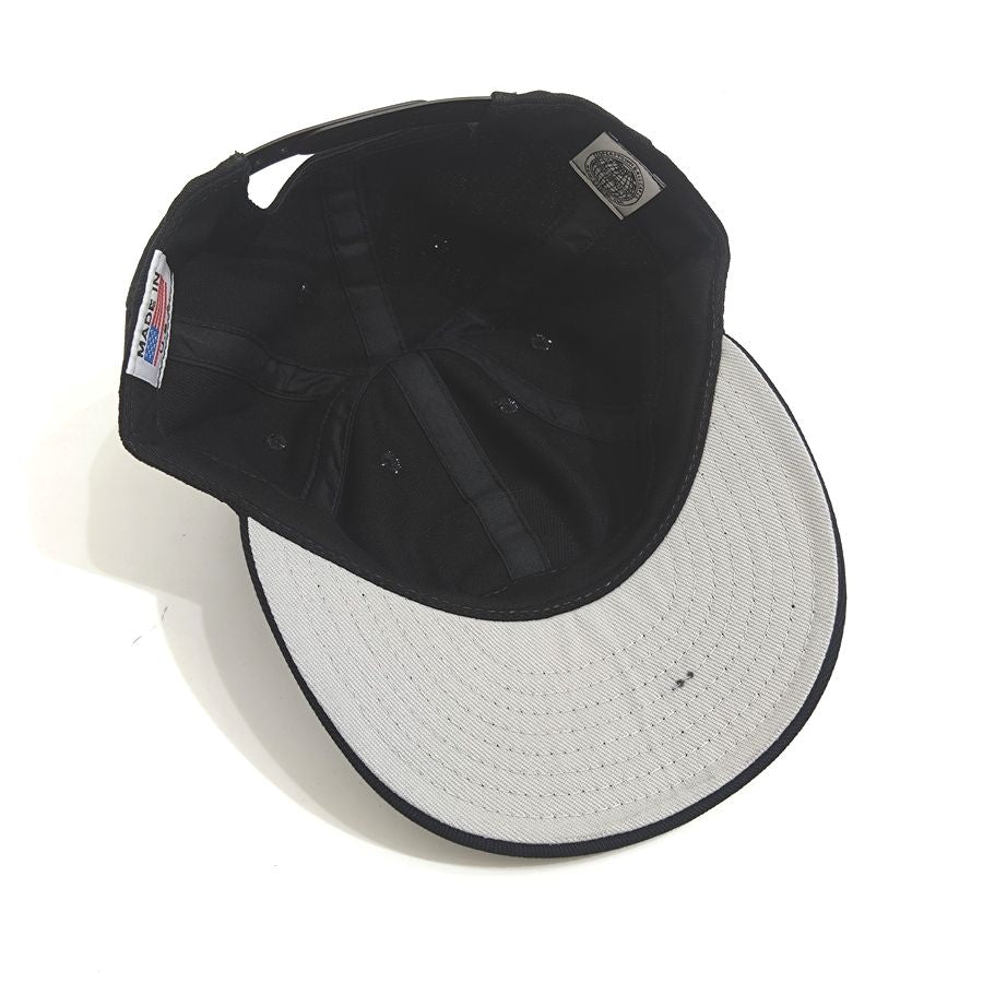 COOPERSTOWN BALL CAP / ATLANTA BRAVES / 60s PATCH / BRUSHED COTTON TWILL / SOFT VISOR / SNAP / BLACK / SPECIAL ORDER MODEL / MADE IN USA
