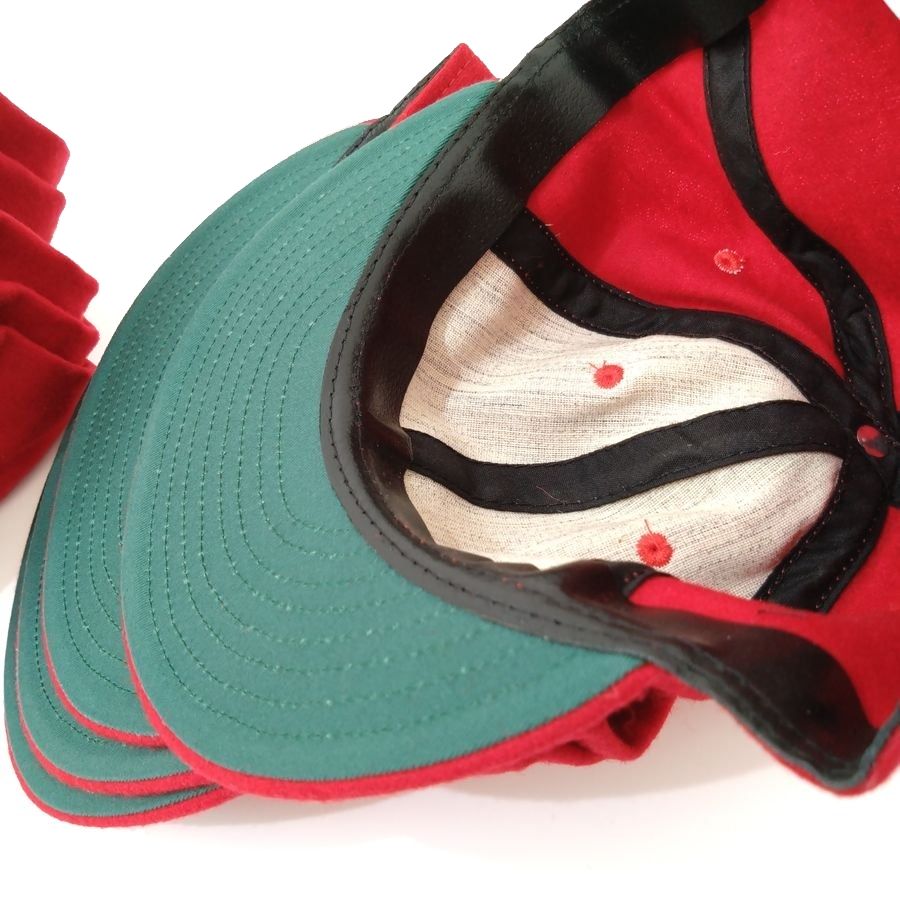 COOPERSTOWN BALL CAP / 1939 ATLANTA CRACKETS / RED / WOOL FLANNEL / FITTED / 3SIZE / MADE IN USA