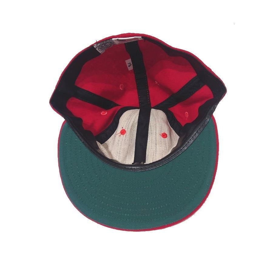 COOPERSTOWN BALL CAP / 1939 ATLANTA CRACKETS / RED / WOOL FLANNEL / FITTED / 3SIZE / MADE IN USA