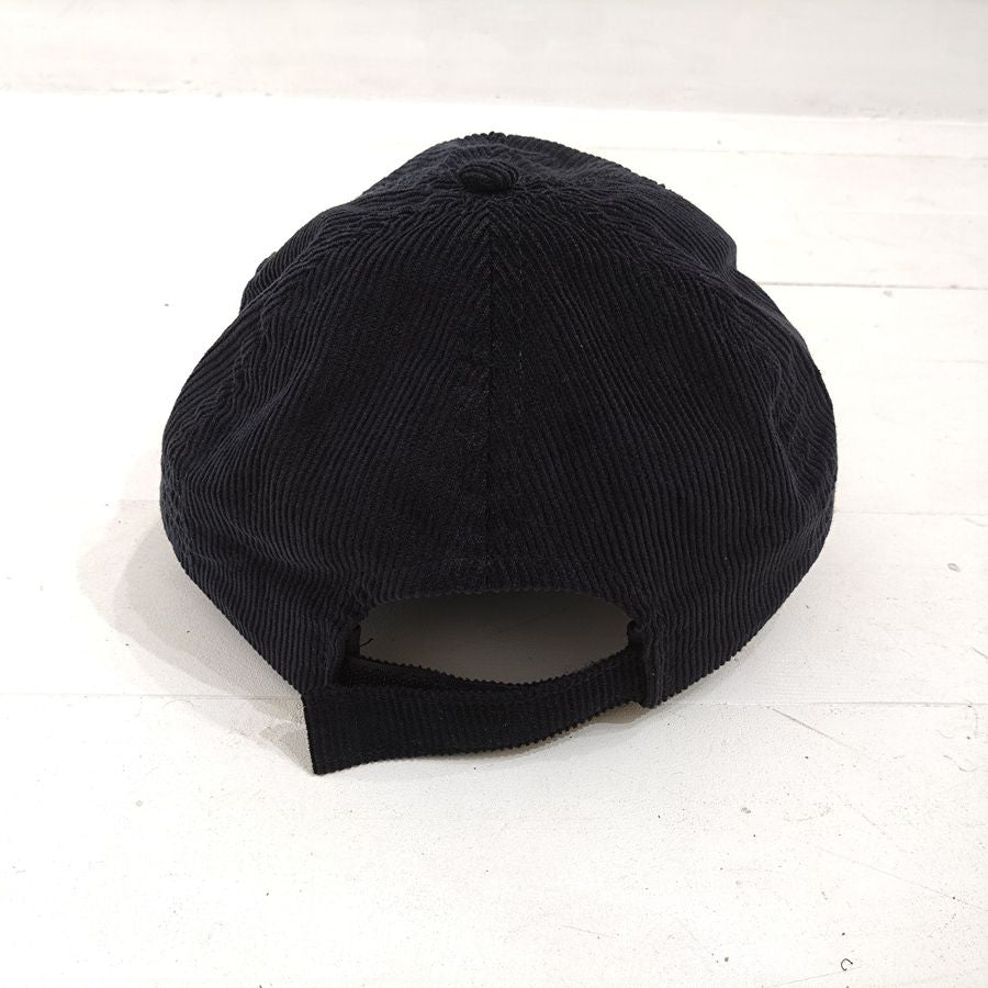 Au Vrai Chic BRITAIN / FOLD BRIM CAP / Corduroy / BLACK / MADE IN ENGLAND