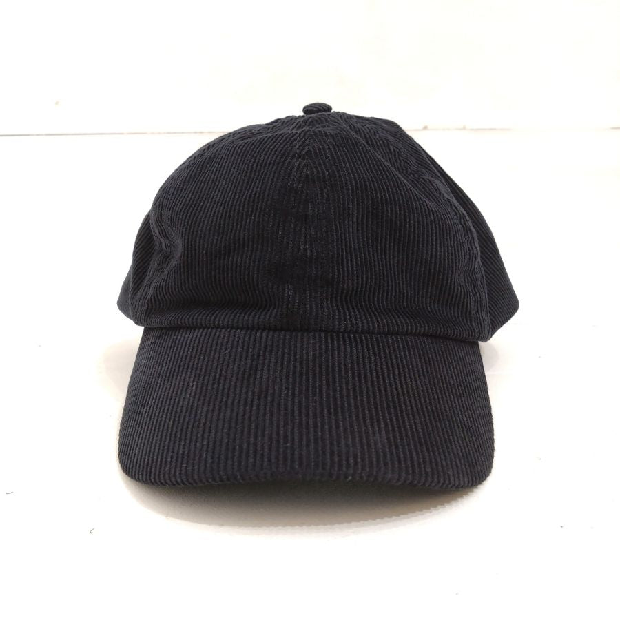 Au Vrai Chic BRITAIN / FOLD BRIM CAP / Corduroy / BLACK / MADE IN ENGLAND
