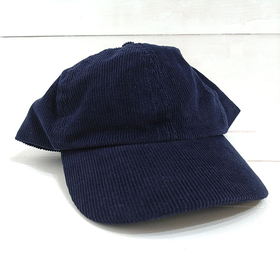 Au Vrai Chic BRITAIN / FOLD BRIM CAP / Corduroy / NAVY / MADE IN ENGLAND