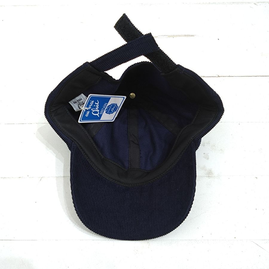 Au Vrai Chic BRITAIN / FOLD BRIM CAP / Corduroy / NAVY / MADE IN ENGLAND