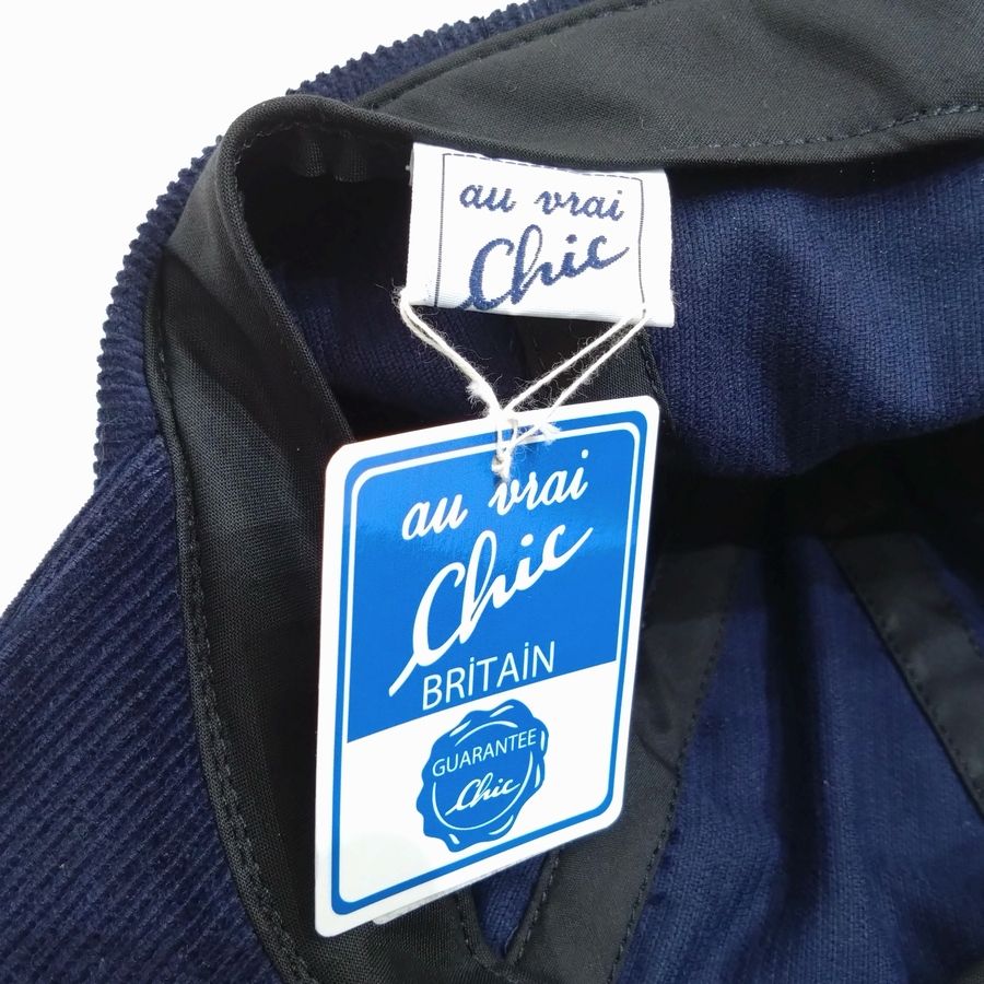 Au Vrai Chic BRITAIN / FOLD BRIM CAP / Corduroy / NAVY / MADE IN ENGLAND