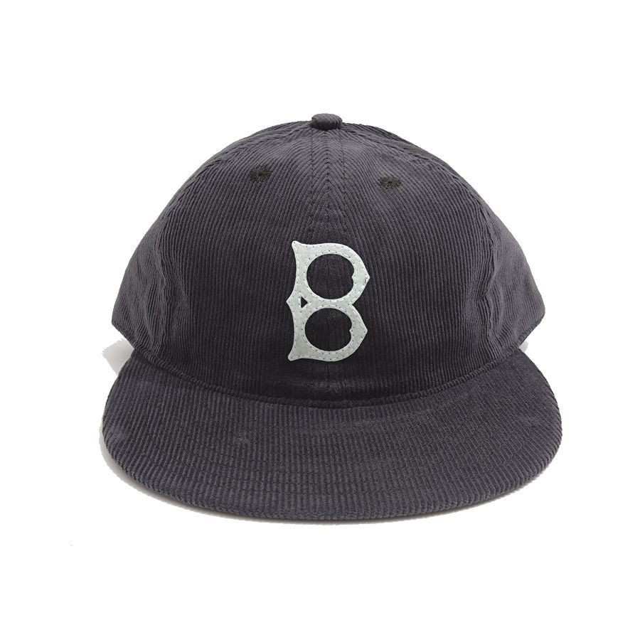 COOPERSTOWN BALL CAP / CORDUROY CAP / 1947 BALTIMORE ELITE GIANTS / GRAY / SOFT VISOR / FELT / SPECIAL ORDER MODEL / MADE IN USA