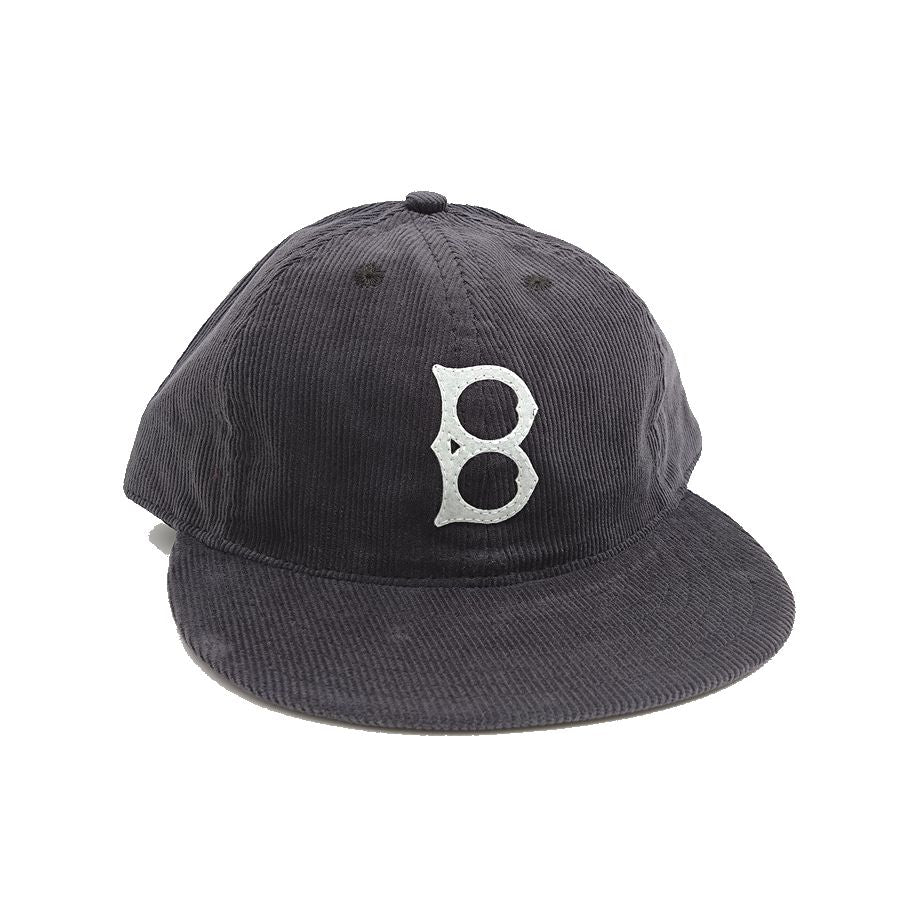COOPERSTOWN BALL CAP / CORDUROY CAP / 1947 BALTIMORE ELITE GIANTS / GRAY / SOFT VISOR / FELT / SPECIAL ORDER MODEL / MADE IN USA