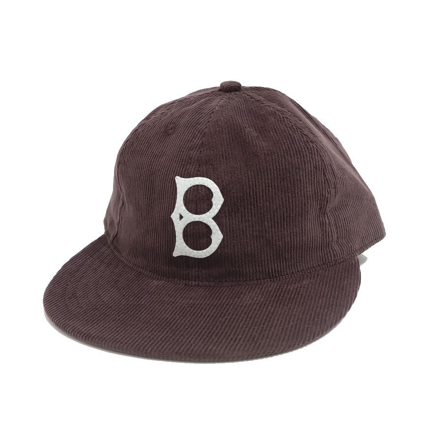COOPERSTOWN BALL CAP / CORDUROY CAP / 1947 BALTIMORE ELITE GIANTS / BROWN / SOFT VISOR / FELT / SPECIAL ORDER MODEL / MADE IN USA