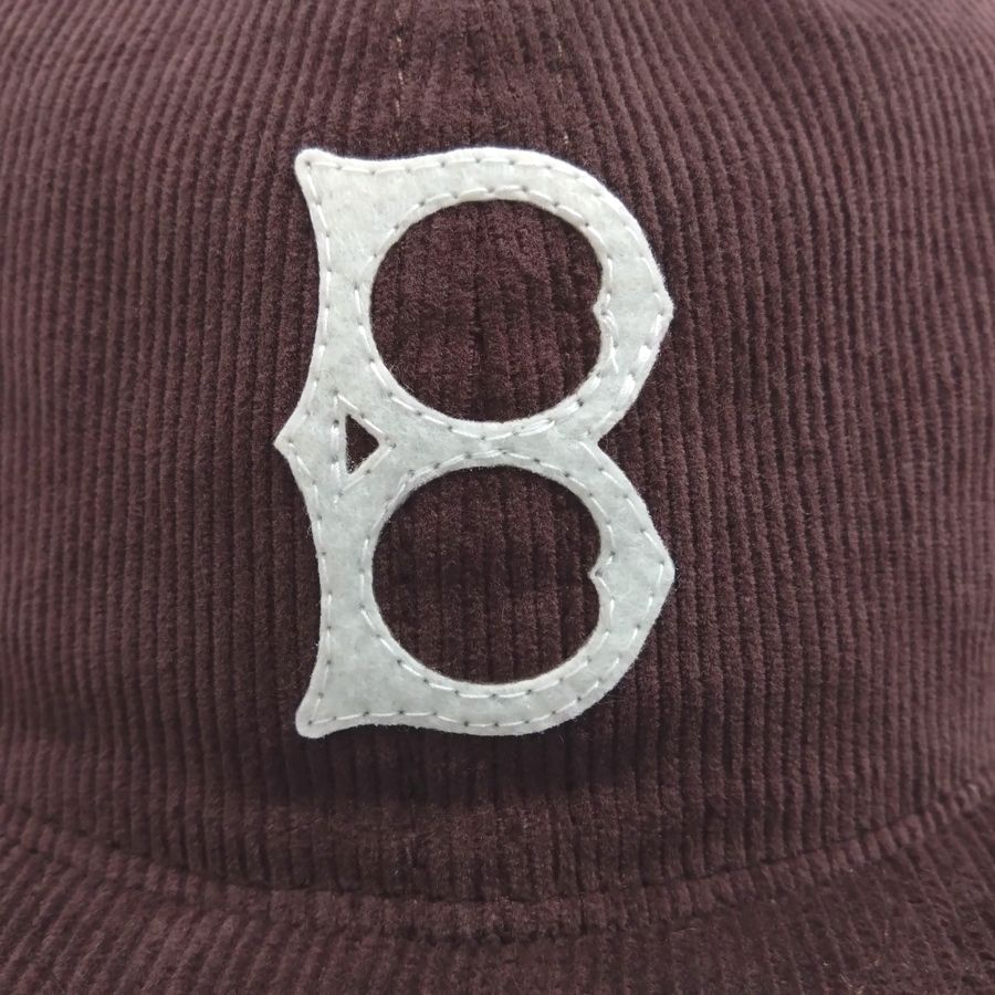 COOPERSTOWN BALL CAP / CORDUROY CAP / 1947 BALTIMORE ELITE GIANTS / BROWN / SOFT VISOR / FELT / SPECIAL ORDER MODEL / MADE IN USA
