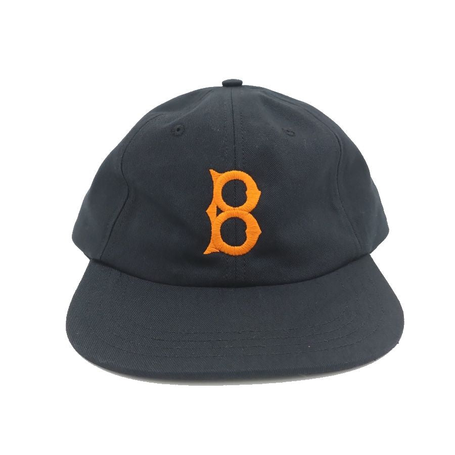 COOPERSTOWN BALL CAP / 1947 BALTIMORE ELITE GIANTS / BLACK (Orange Logo) MADE IN USA