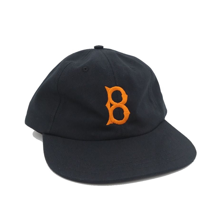 COOPERSTOWN BALL CAP / 1947 BALTIMORE ELITE GIANTS / BLACK (Orange Logo) MADE IN USA