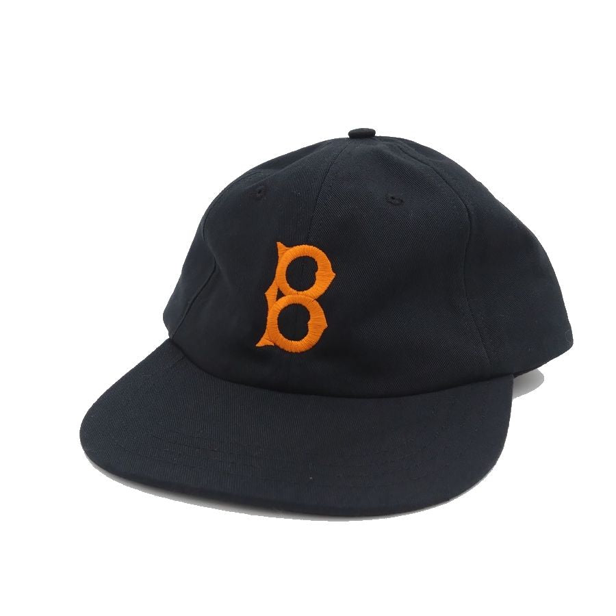 COOPERSTOWN BALL CAP / 1947 BALTIMORE ELITE GIANTS / BLACK (Orange Logo) MADE IN USA