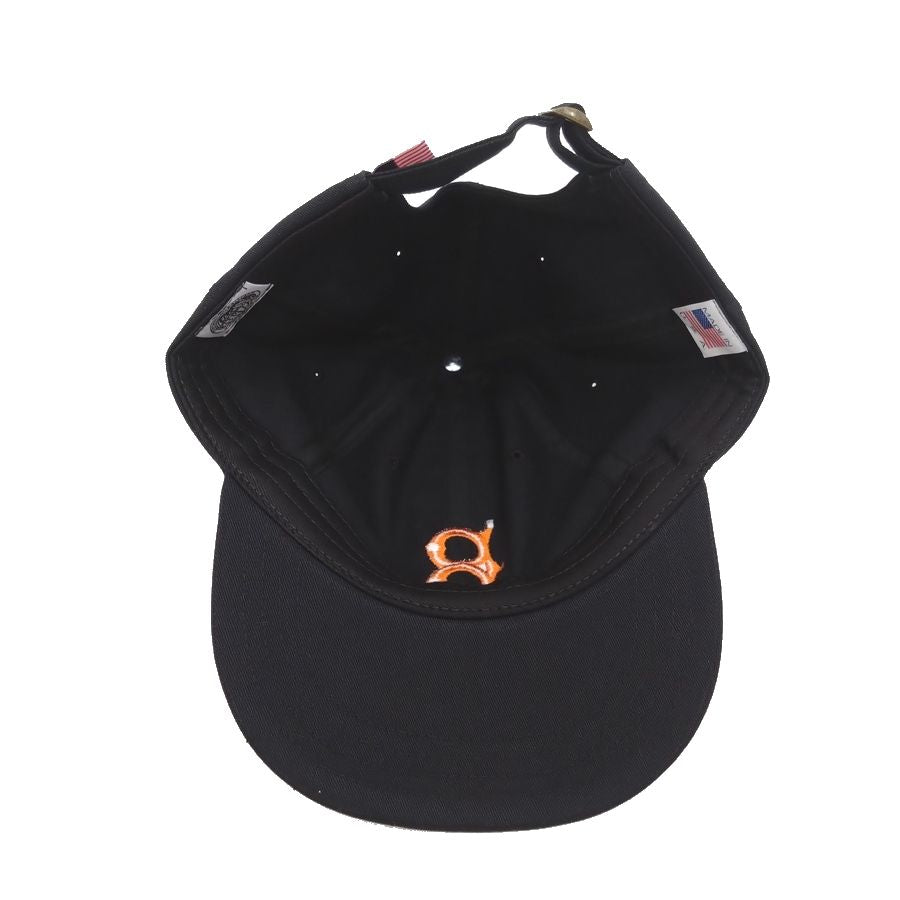 COOPERSTOWN BALL CAP / 1947 BALTIMORE ELITE GIANTS / BLACK (Orange Logo) MADE IN USA
