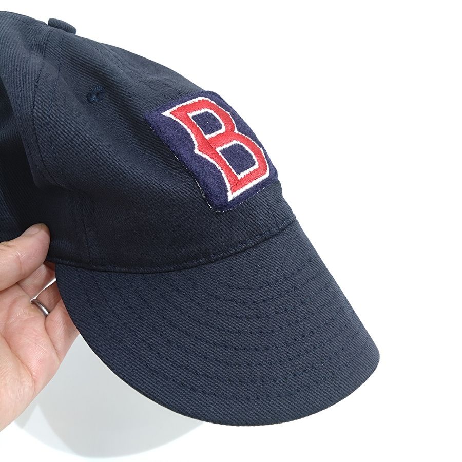 COOPERSTOWN BALL CAP / BOSTON RED SOX / VINTAGE PATCH / BRUSHED COTTON TWILL / SOFT VISOR / SNAP / NAVY / SPECIAL ORDER MODEL / MADE IN USA