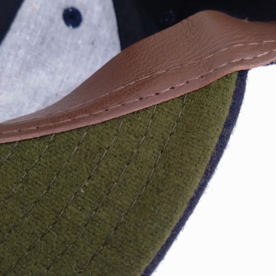 COOPERSTOWN BALL CAP / 1915 CHICAGO WHALES / EXCLUSIVE / NAVY / WOOL FLANNEL / LEATHER STRAP / MADE IN USA